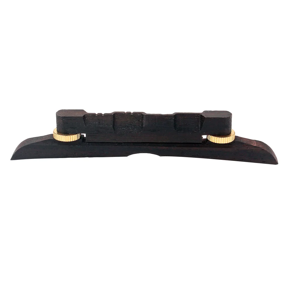 

Professional Lightweight Ebony Bridge for Mandolin Height Adjustable Guitar Bass Accessory Qd01 Coffee Guitar Bridge