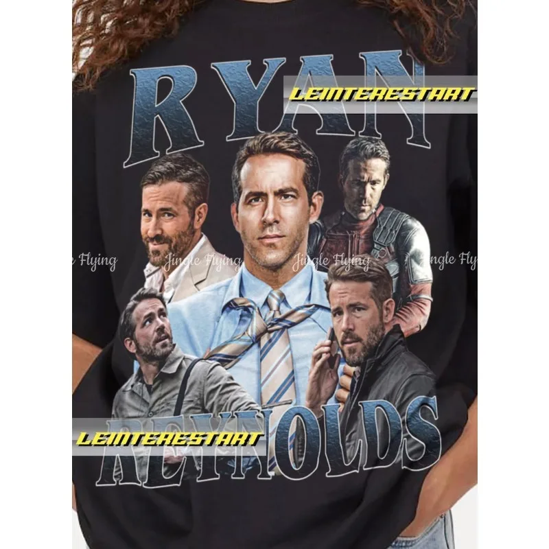 تي شيرت فينتاج رايان رينولدز كولاج للجنسين