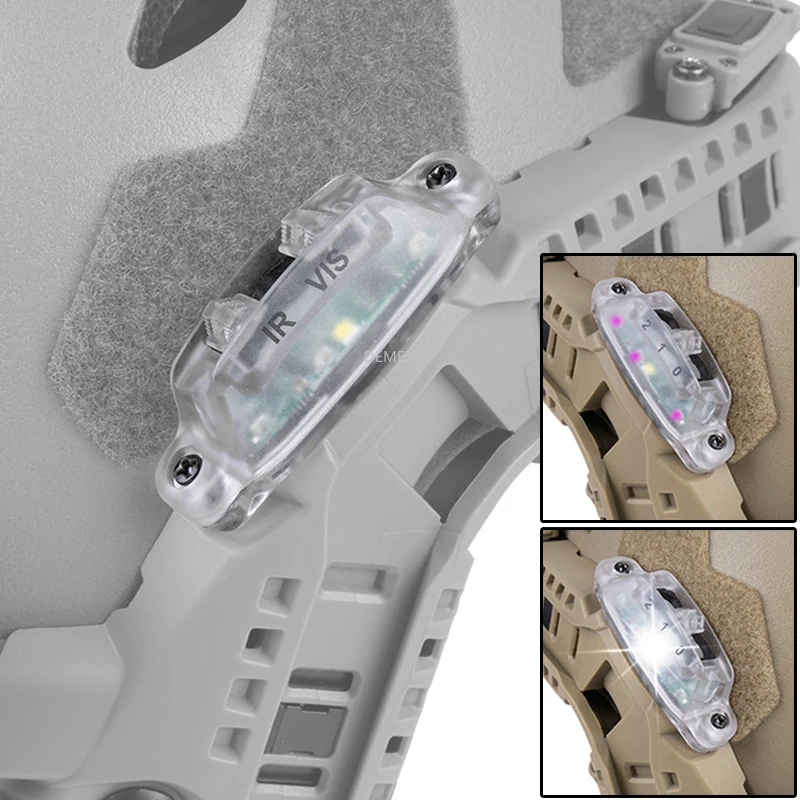 

FAST Helmets Модульный сигнальный светильник ARC Rail Белый / ИК-режим Открытый охотничий стрельба Тактические шлемы Свет для направляющих ARC