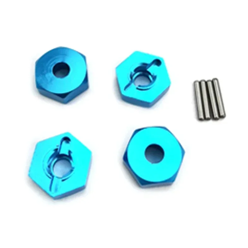 4pcs 12mm Metal Wheel Hex Nut with Pins Drive Hubs Adapter for 1/12 MN86K MN86KS RC Car Crawler Upgrade Parts