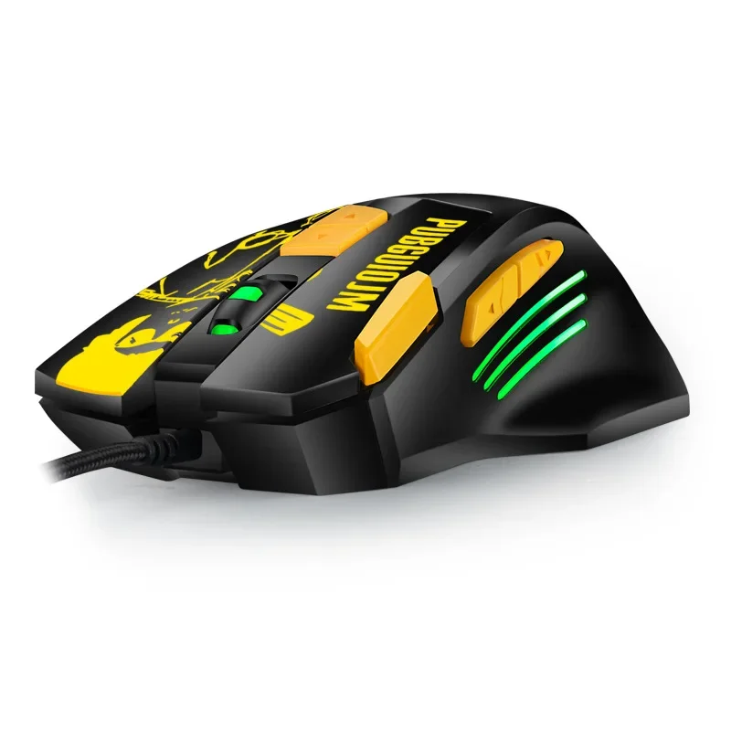 USB Wired Mouse Professional Gaming Mous 6800DPI Macro Definition D Aggravated Computer Mouse for CF LOL