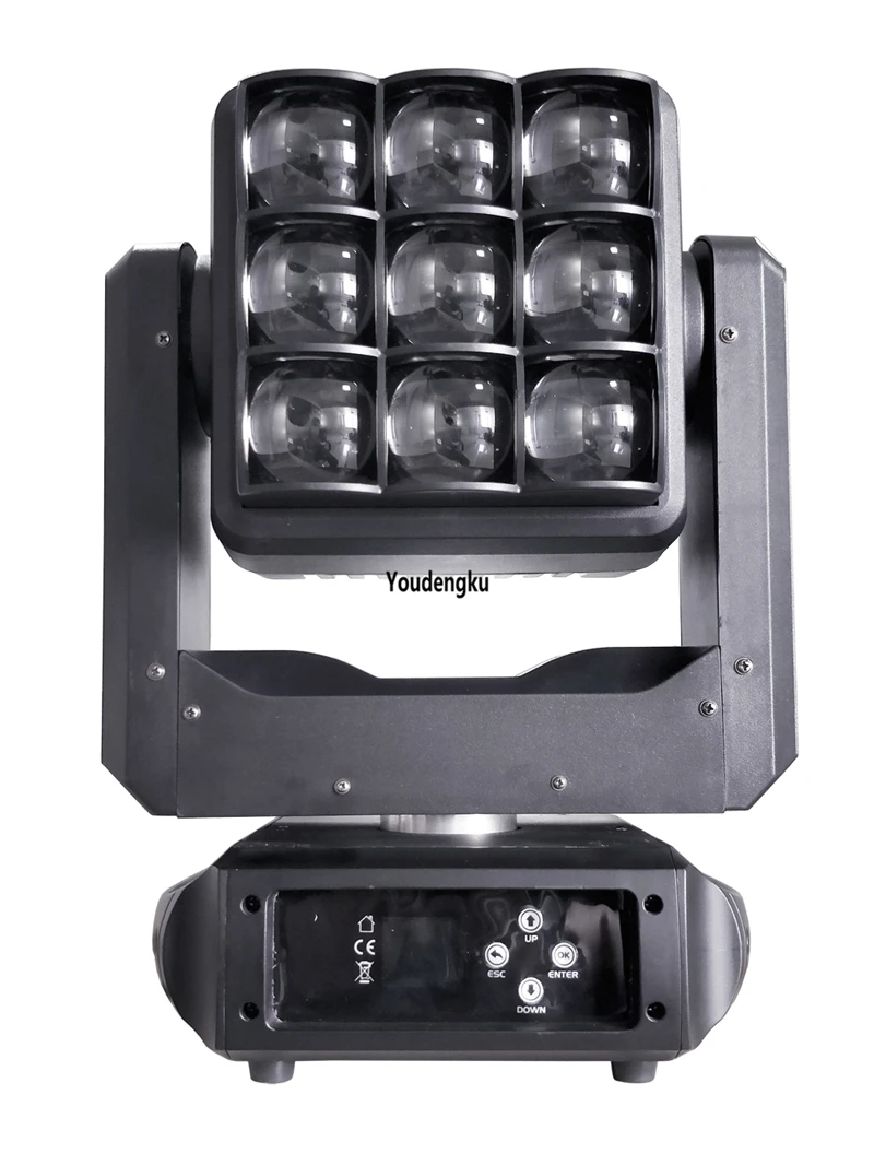 4pcs Night club dj Square panel dmx512 9x40W 4 IN 1 RGBW ZOOM LED matrix washer moving head lights beam