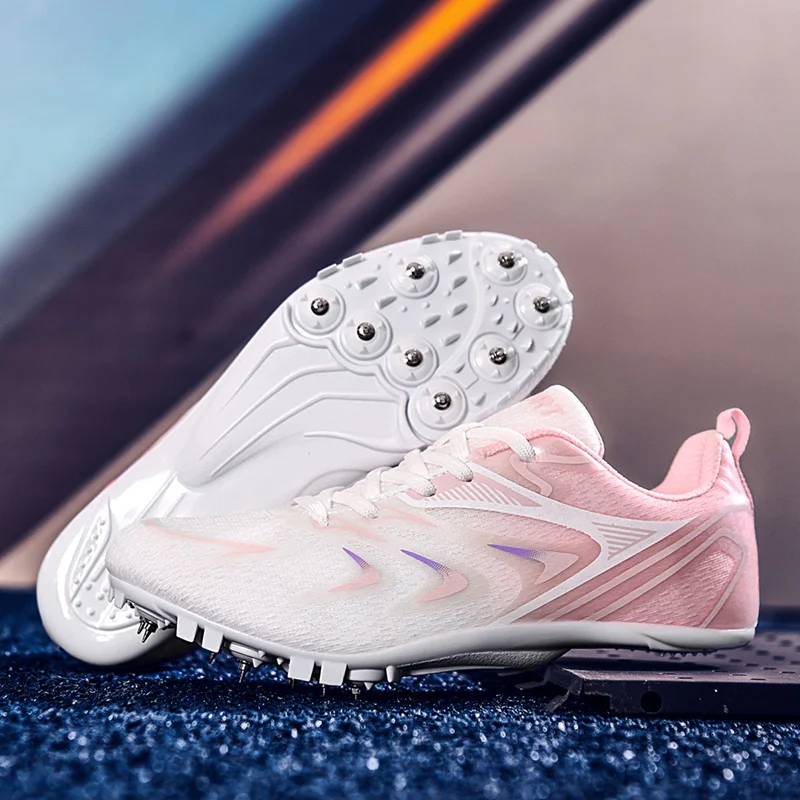 Fashion Field Nails Sneakers Women Lightweigh Comfortable Woman Running Spikes Shoes Breathable Non-slip Student Track Shoes