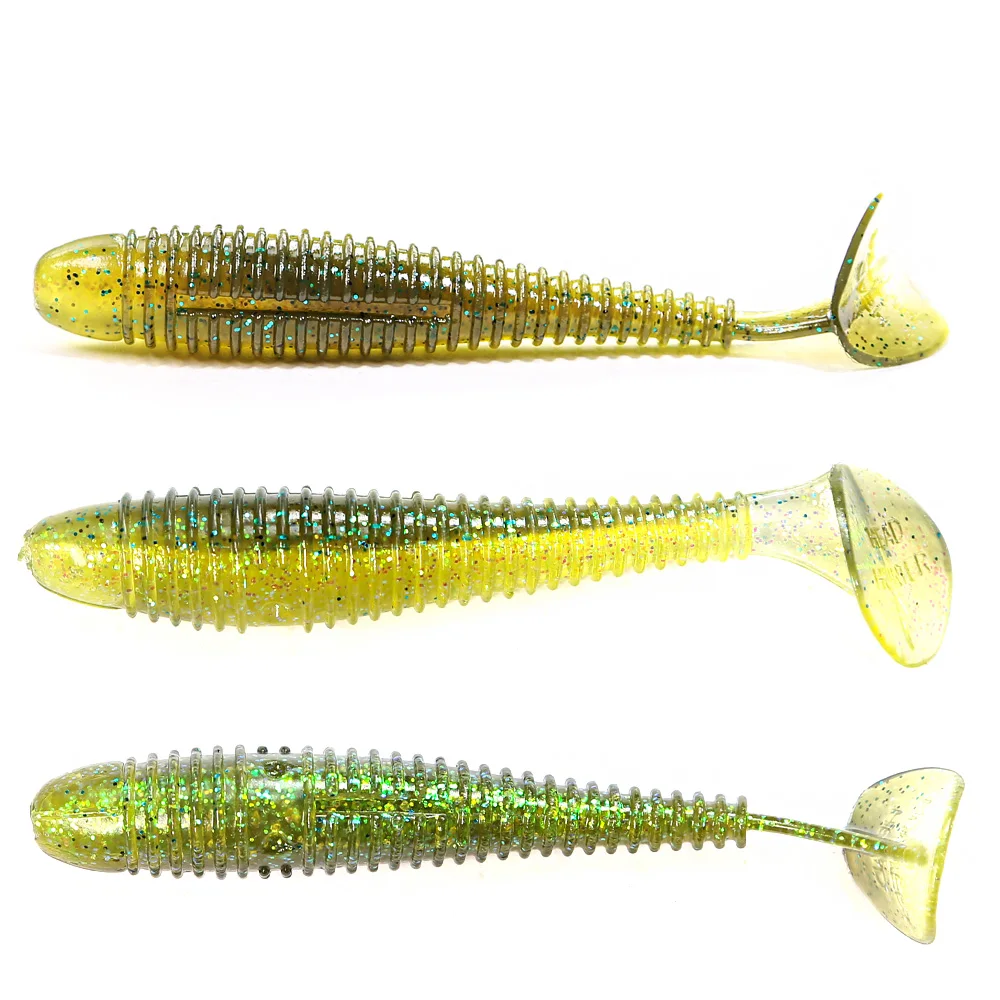 PEAK Weichköder 90mm 110mm Angelköder Shad Silikonköder T-Schwanz Wobbler Swimbait Künstlicher Weichköder – Detail 3