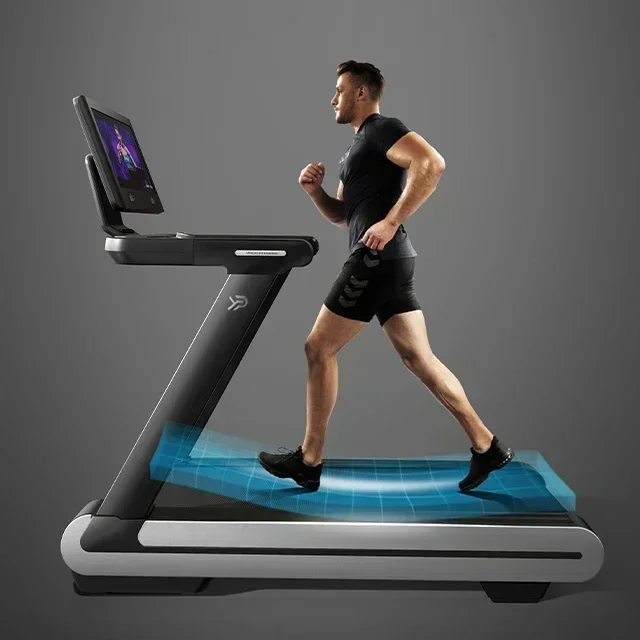 YPOO  Newest Design  15%  Incline MX Treadmill Luxury Semi Commercial Treadmill Machine High Quality Treadmills with YPOOFIT APP