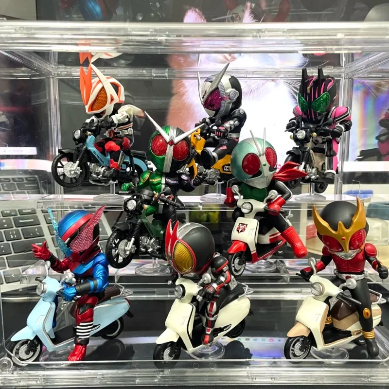 Spot Genuine Bandai Kamen Rider Bnfigure Q Series And Motorcycle Joint Blind Box Trendy Toy Figurine Collection Gift