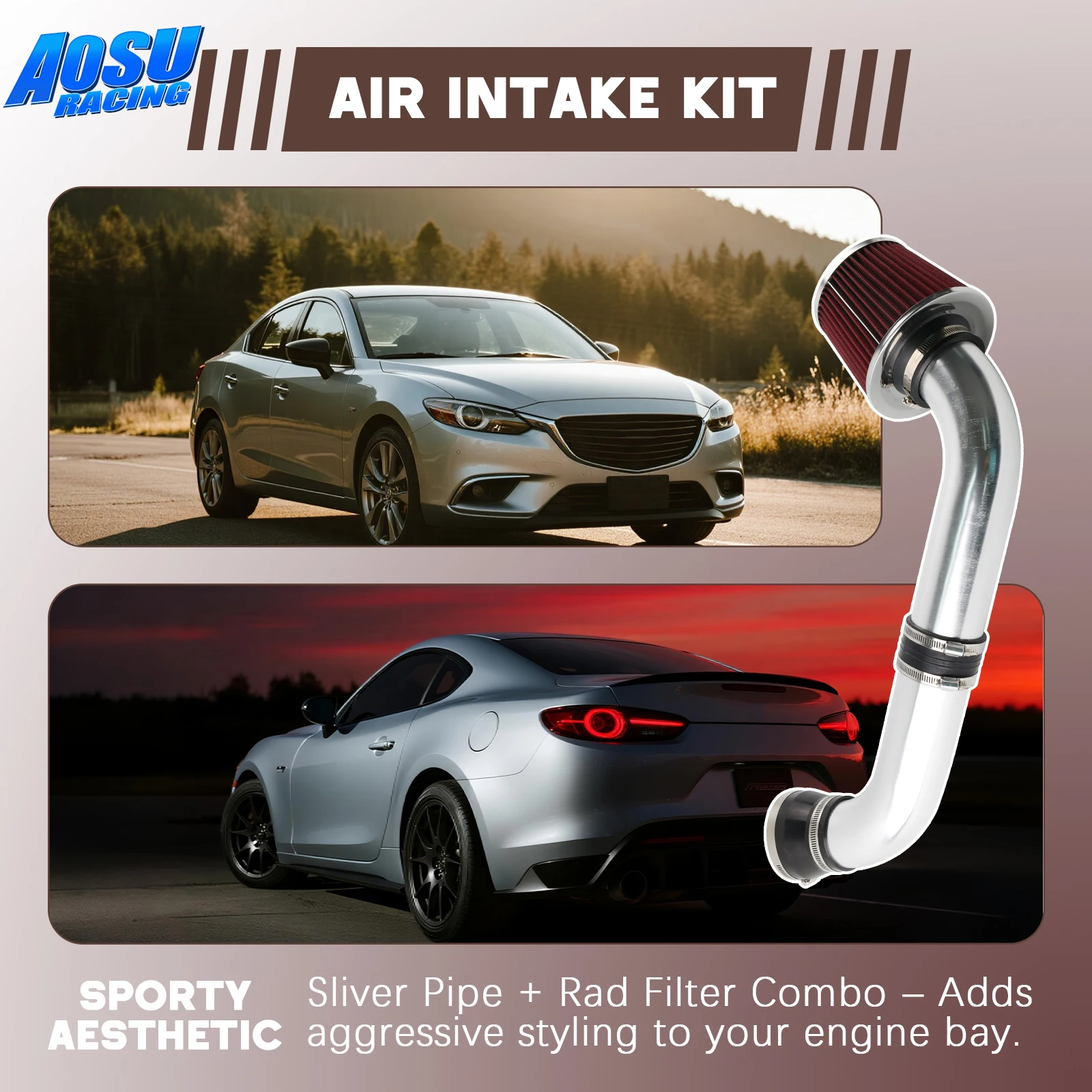 

Комплект впуска холодного воздуха двигателя L6, красный для BMW E46 99-05 323/325/328/330 с деталями автомобильной модификации