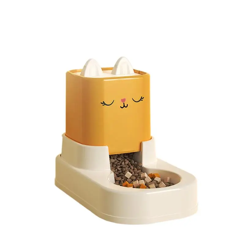 Cat Automatic Feeder With Large Capacity Non Plugging Current Water Moving Anti Wetting Pet Water Dispenser