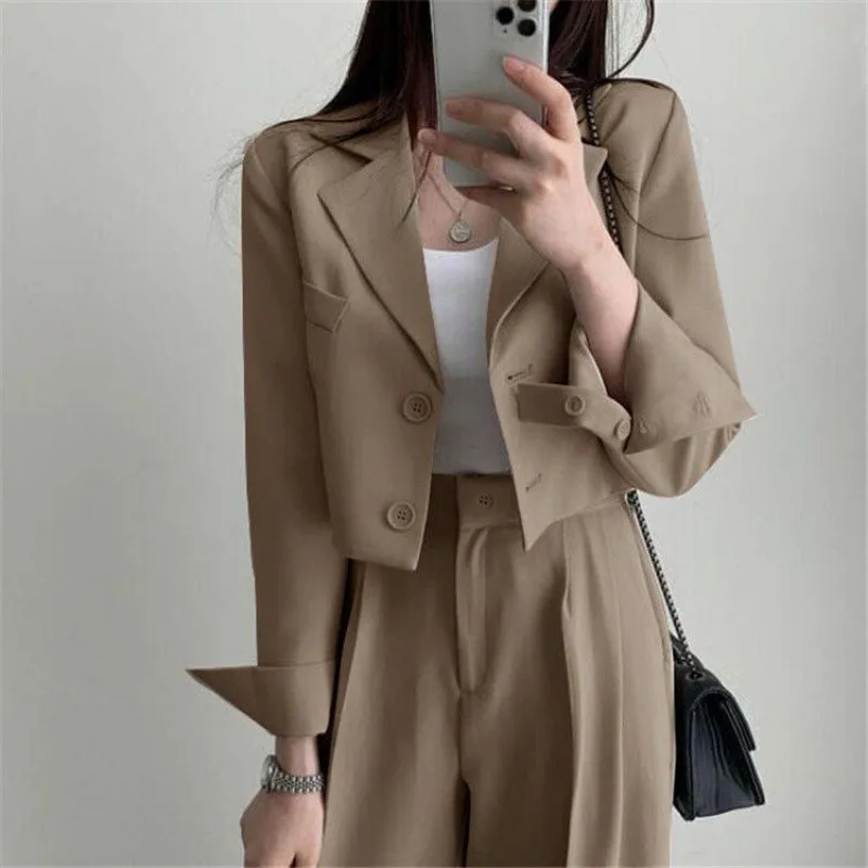 2024 Spring and Autumn Fashion Two Piece Suit, Stylish New Suit, Women's High Waisted Suit