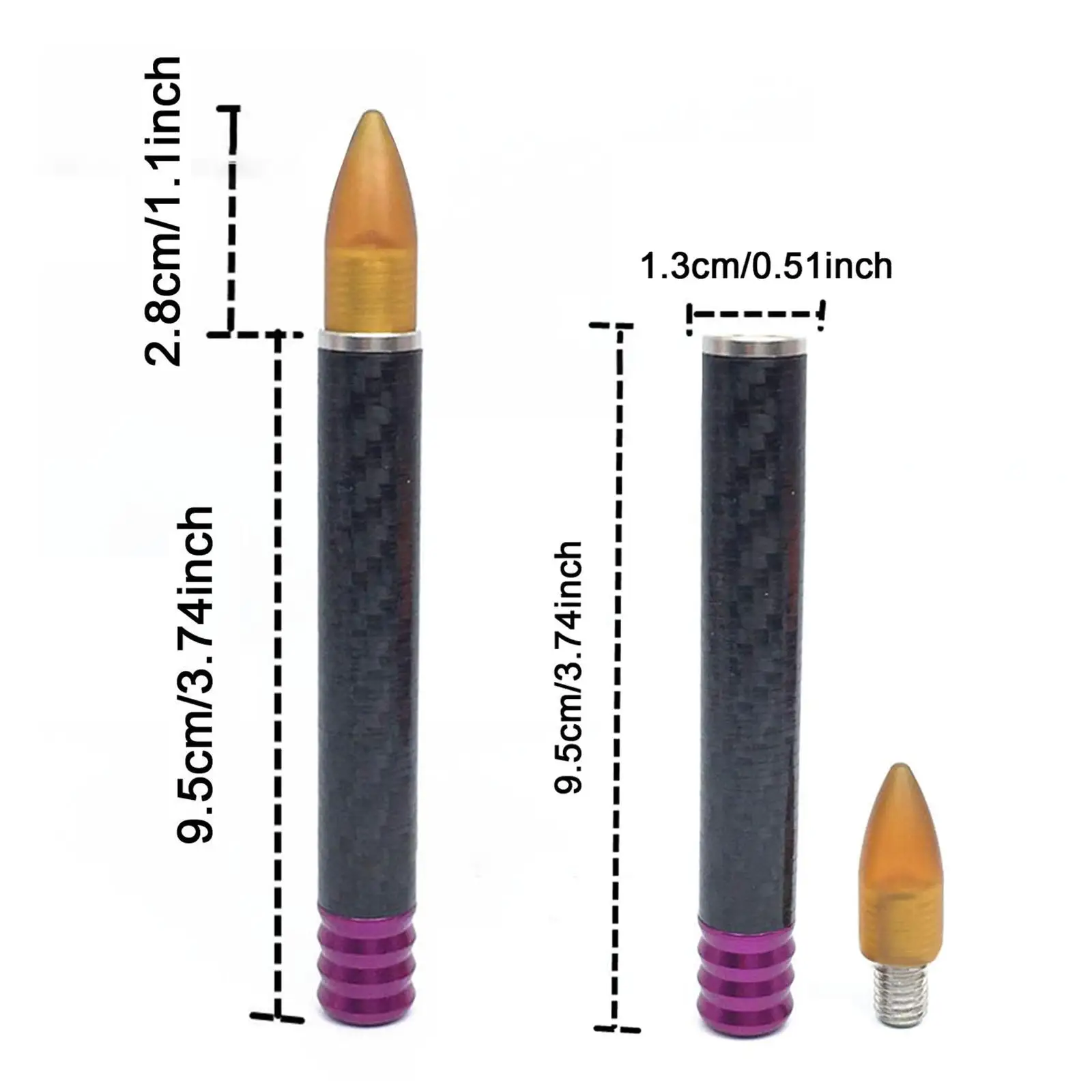 Vehicle Dent Repair Pen Carbon Fiber Knockdown Tool Car Body Dent Removal Tool Kit for Auto Sheet Metal view 6