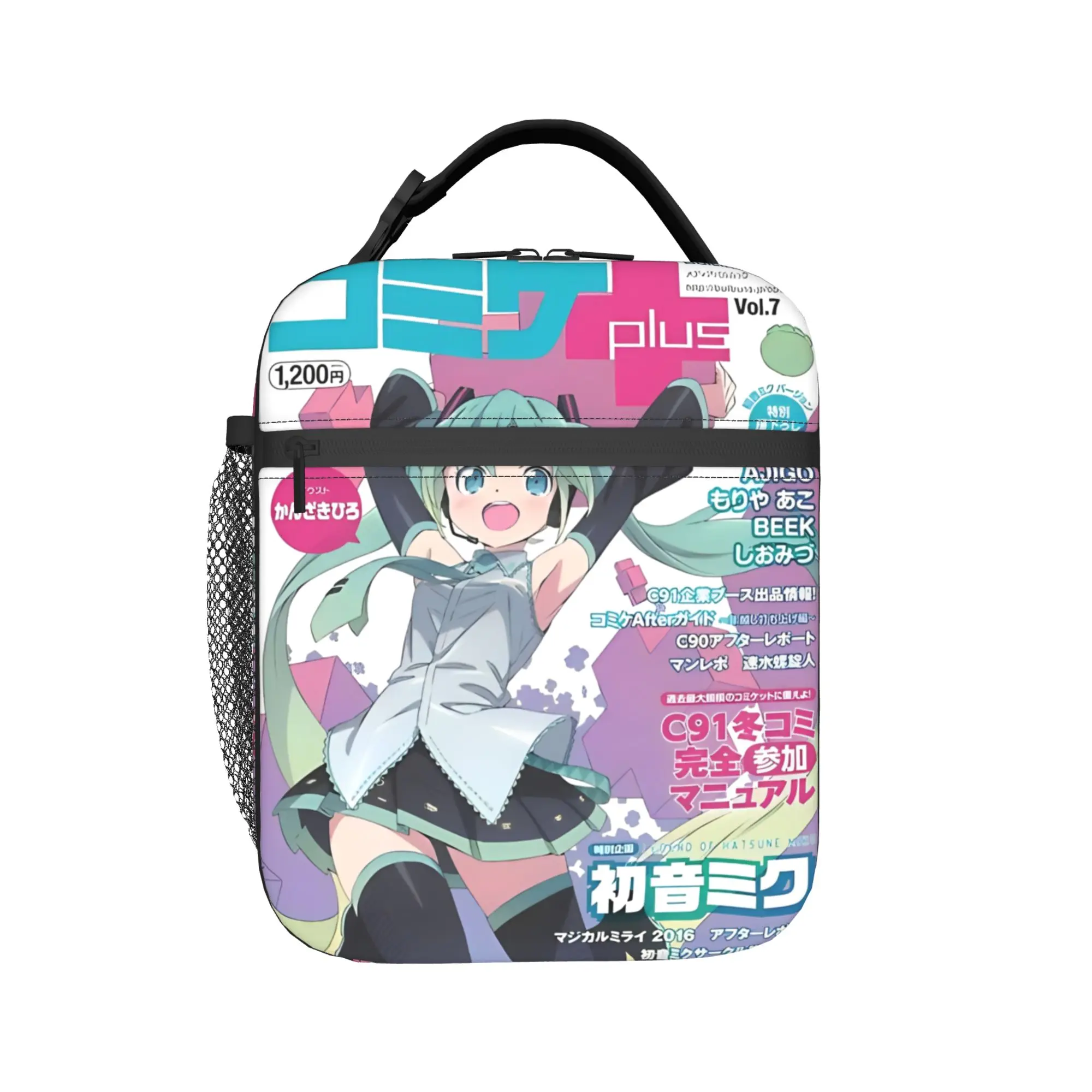 Insulated Lunch Bag Hatsune Miku Poster Merch Lunch Food Box New Cooler Thermal Bento Box For School
