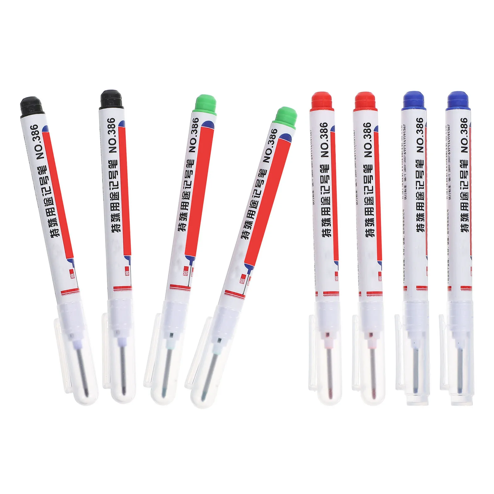 

8Pcs Waterproof Durable Deep Hole Marking Pens for Wood Tile Long-Lasting Oil-Based Industrial Use Identification Pens