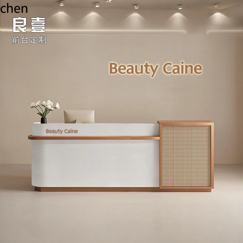 HXL Rattan Clothing Store Bar Table Tea House Health Center Cashier Desk Homestay Front Desk Reception Counter