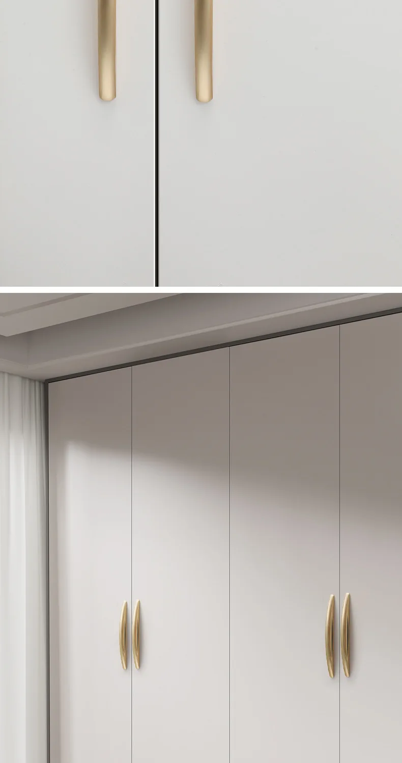 Bogenförmiger Einfacher Weinkabinett-Türgriff Schwarz Grau Gold Kleiderschrank-Schubladenknopf Möbel-Dekorations-Hardware-Griff – Detail 4