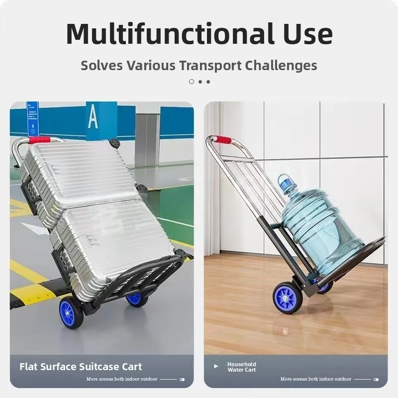 

Портативная грузовая тележка для скалолазания по лестнице, вытянутая вручную, легкая, складная, передвижная, тяжелая, Lage, наверху, пуховая лестница, бытовая футболка...