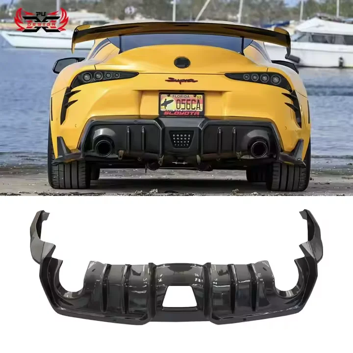 

Dry Carbon Fiber for Toyota Gr Supra A90 A91 Mk5 Rear Diffuser Bumper Lip AD Style Body Kit