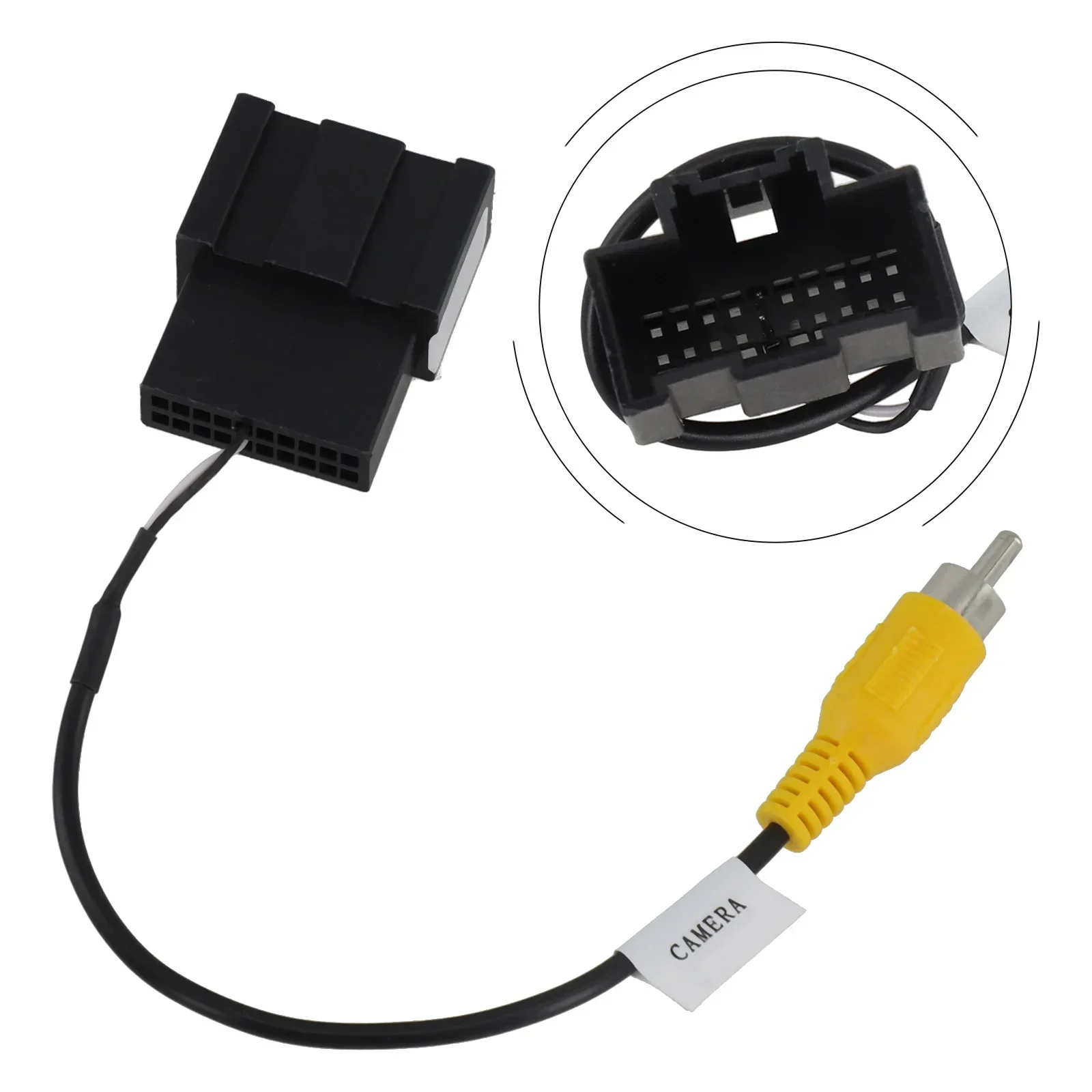 High Quality Brand New Truck Reverse Camera Video Adapter Wiring Wiring Cable 24-pin ABS Reverse Camera Output