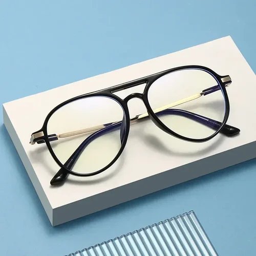 Imagen 2 del producto Gafas de presbicia para personas mayores de alta definición, gafas de lectura antiazules de doble haz, gafas ópticas Unisex ultraligeras