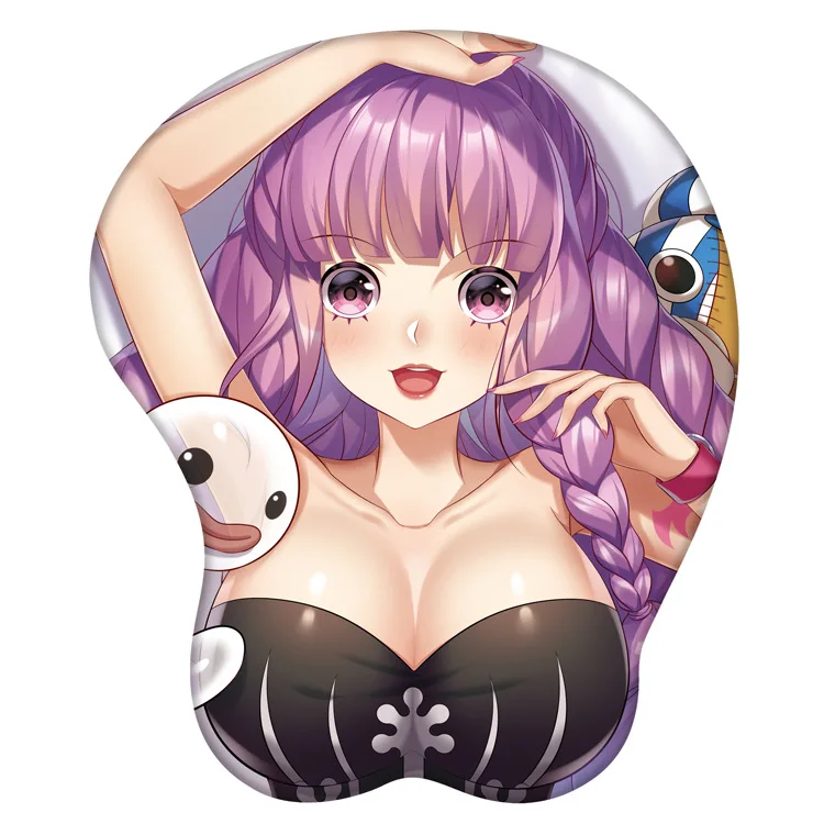 

Perona Mouse Pad Silicone Wrist Guard Mouse Pad Game Anime Character Print 26X21Cm Pad Computer Accessories Milk Silk Fabric