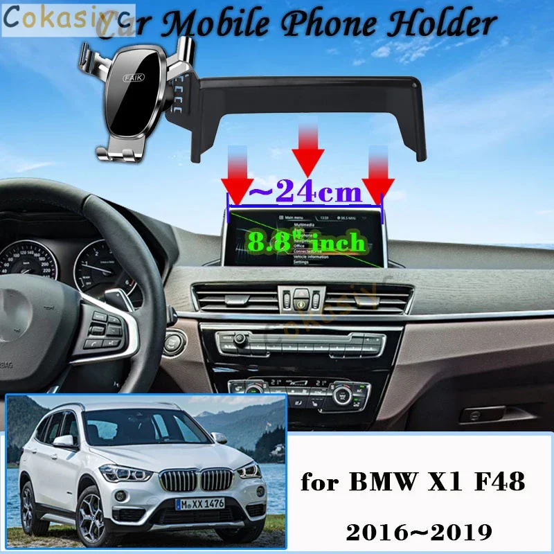 

Автомобильный держатель мобильного телефона для BMW X1 F48 F49 2016 ~ 2019 Автомобильное крепление для экрана GPS-кронштейн Гравитационная подставка для мобильного телефона Автоаксессуары 2018