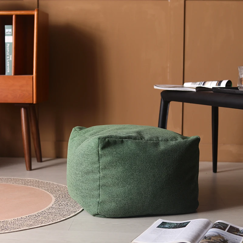 

Foldable Tatami Futon Cushion Storage Ottoman Stool with Removable Cover Multi-Functional Soft Seat And Modern Footrest for Room