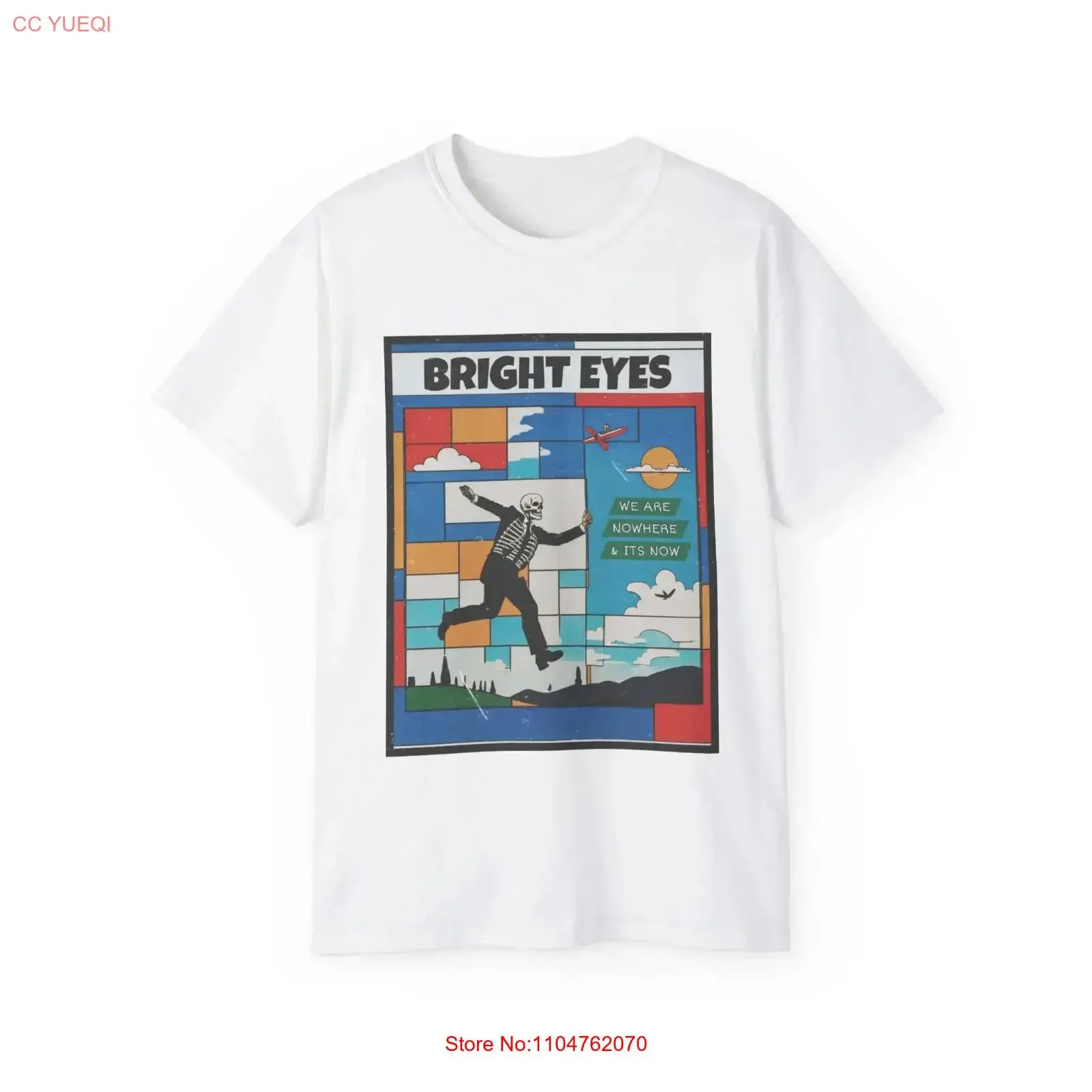 NEW Bright Eyes Band Album  T Shirt Cotton White S 5XL US015 vintage Washed Soft Casual Top For Everyday Wear Comfortable