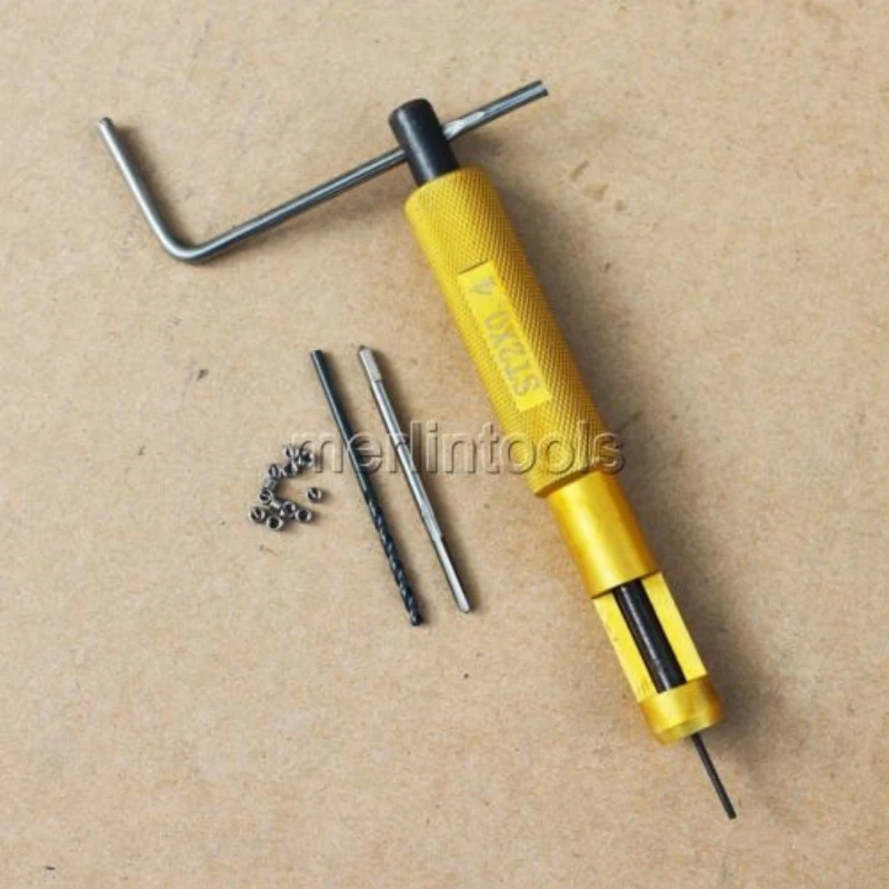 Thread Repair Kit M2 M2.5 M3 M5 M6 M8 M10 M14 M16 M18 Helicoil Insert Installation Tool with Taps & Drill Bits Home Improvement