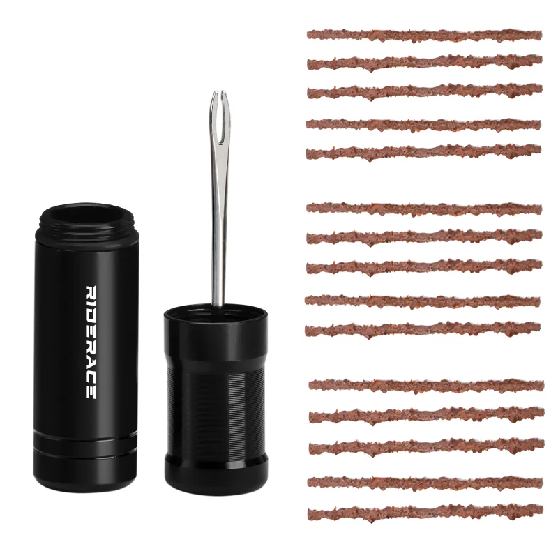 AliExpress riderace Bicycle Tire Repair Tools Rubber Strip Bike Tyre Drill MTB Road Bike Tubeless Tool Urgent Glue Free Repair Rubber Stripes Set