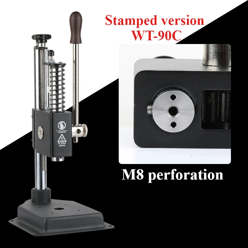 Small Manual Leather Stamping Lingzhan Hand Beer Machine Rivet and Lock Pressure Silent Cutting Die Pressing Cold Press Chopping
