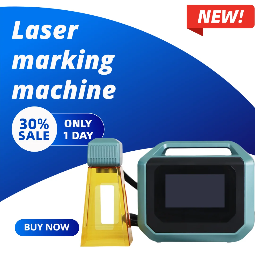 20W 30W волоконный лазерный маркировочный станок Ручной гравировальный станок для кодирования