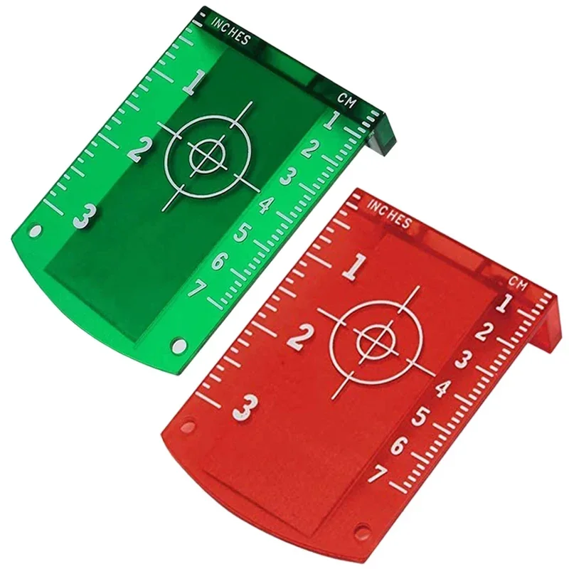 1Pc Laser Level Magnetic Target Red/Green Plastic Lase Level Reflective Magnetic Plate Laser Measuring Tool Analysis Instruments