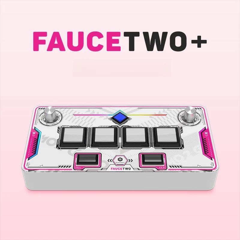 

FAUCETWO+ SDVX DJMAX Controller Arcade Music Game Rhythm Game Console Mini Sound Voltex Joystick Keypad