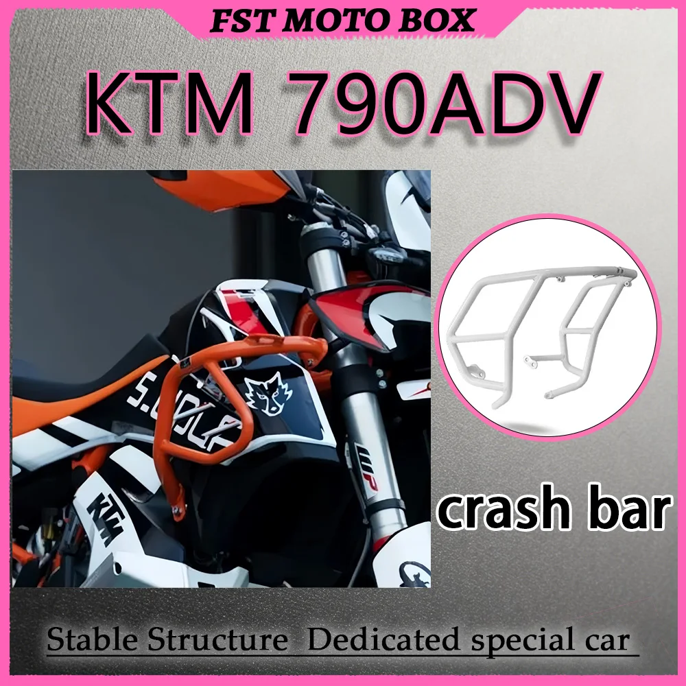 FOR KTM 790ADV Upper Crash Bar Stainless Steel One-Piece Molding for Enhanced Protection Smooth Lines And Seamless Design