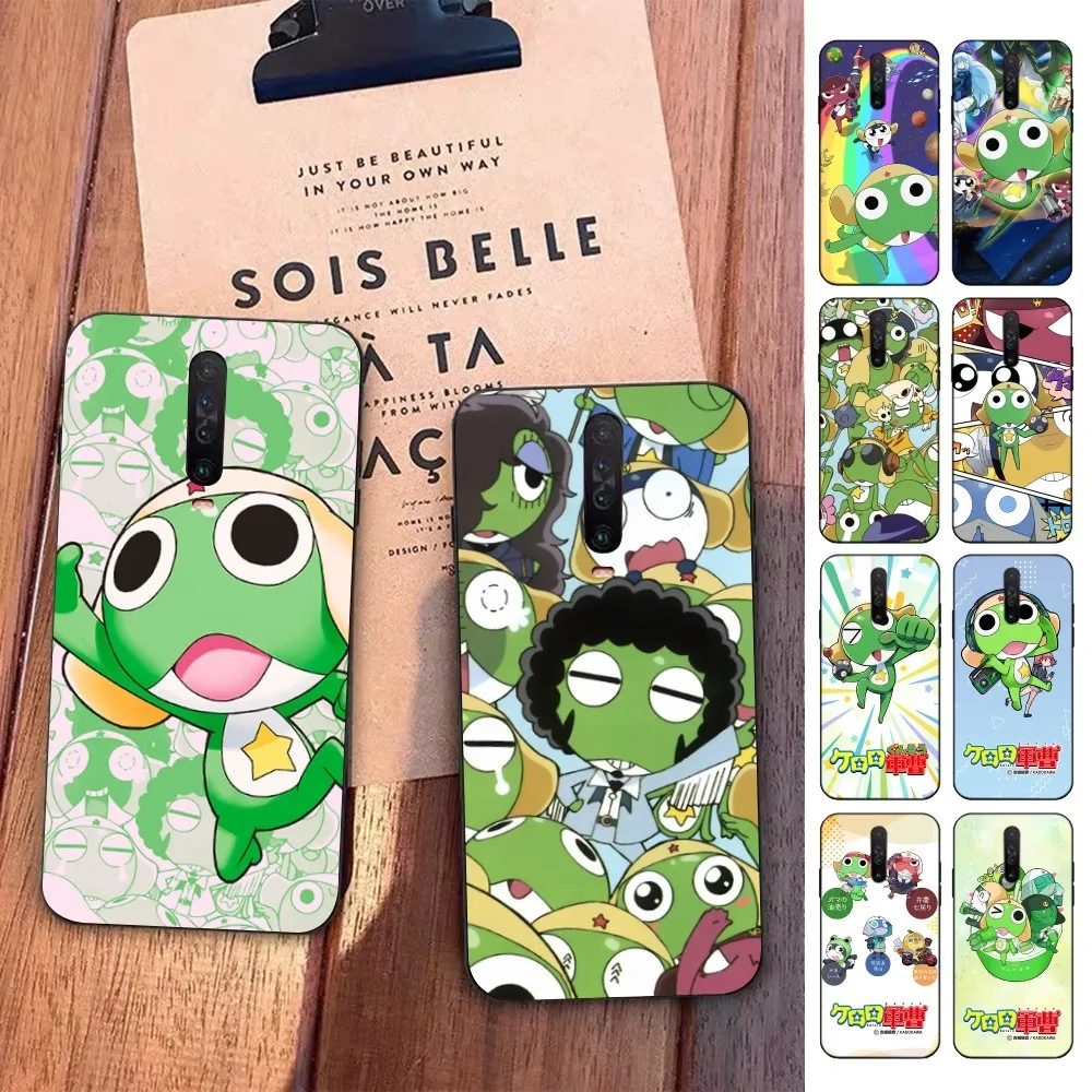 Cartoon Keroro Gunsou Frog Phone Case For Redmi 5 6 7 8 9 10 plus pro 6 7 8 9 A GO K20 K30 K40 pro plus F3 Fundas