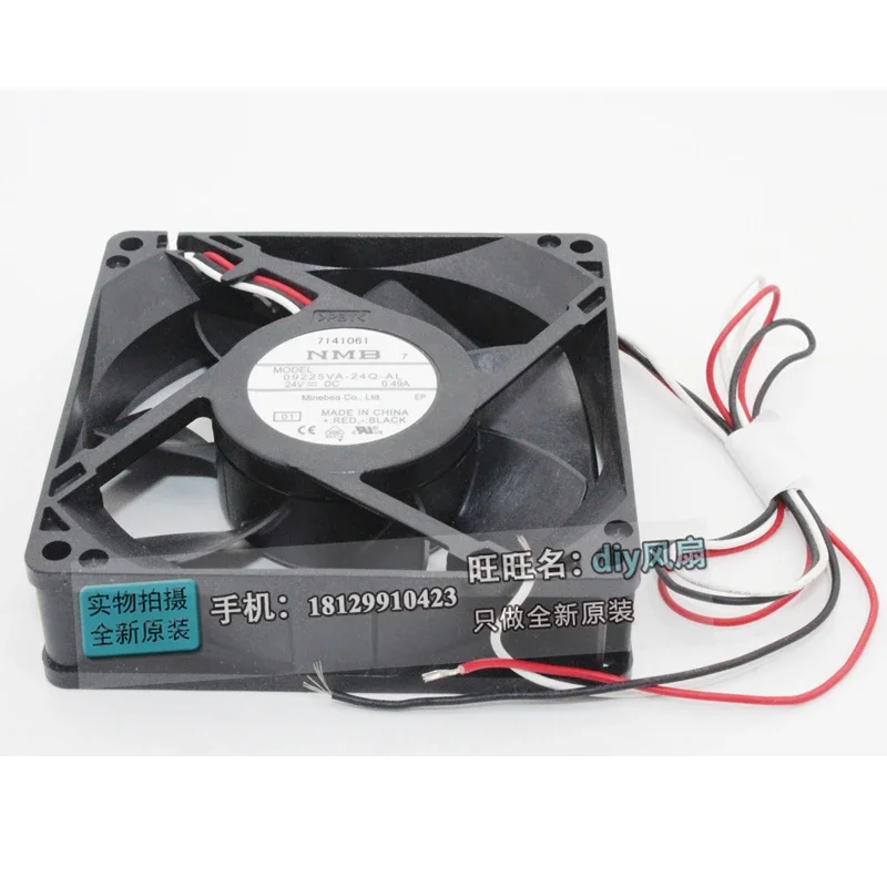 JFG for  NMB-MAT Minebea 09225VA-24Q-AL 9225 24V 0.49A 9CM high air volume cooling fan