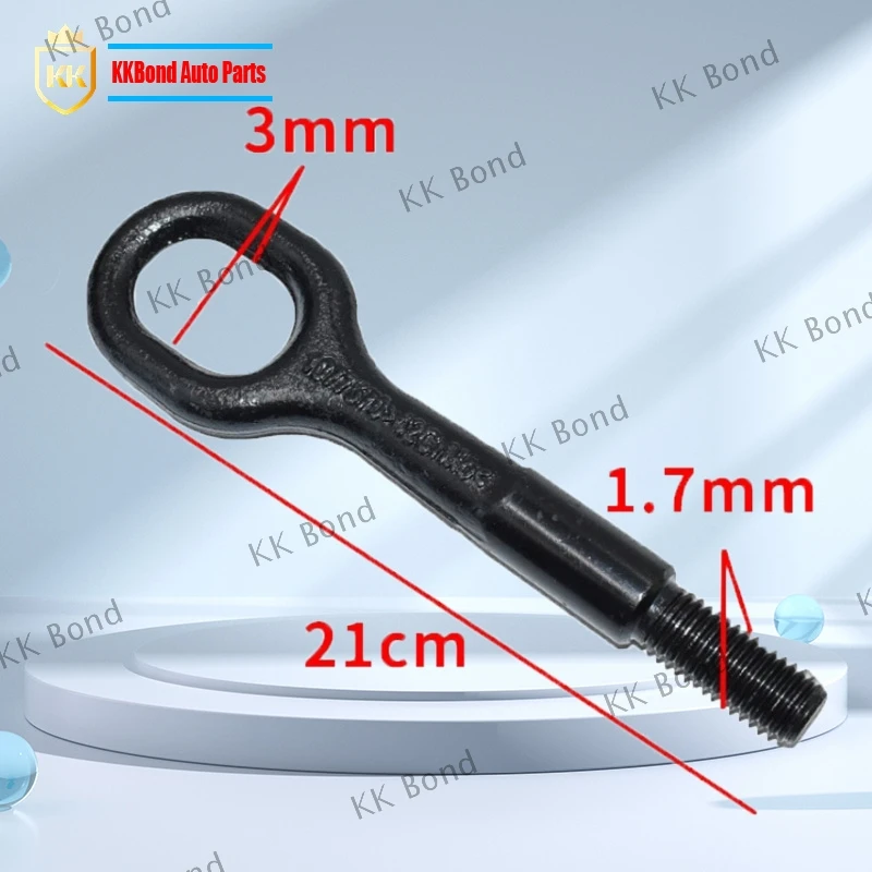 Towing Bars 1PC 1077570 1077570-00-D Towing Eye Hooks Black Coating Front Bumper Towing Ring For Tesla Model 3/Y