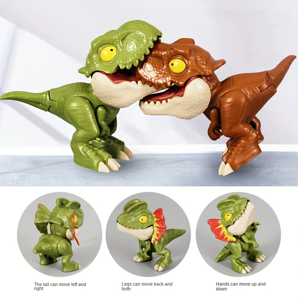 5/6/8PCSCute Finger Dinosaurs Set - Multiple Play Ways & Styles, Realistic Simulation for Childrens Creative Fun and Education image 3