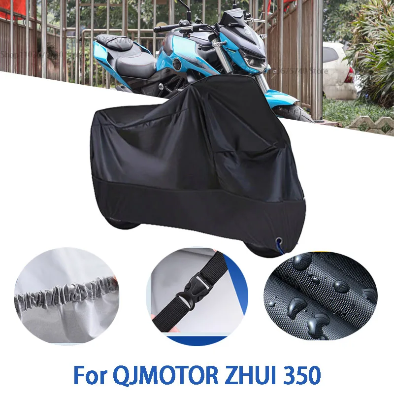 

Motorcycle Full Covers For QJMOTOR ZHUI 350 Car Outdoors Sun Protection Dust No Ear Thickened Oxford Clothcover Accessories