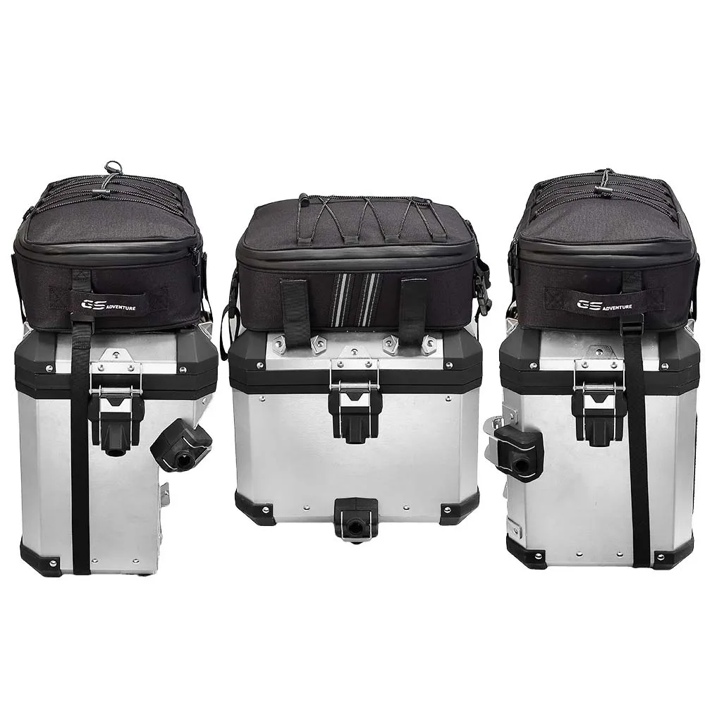 Para BMW R1200GS R1250GS R 1250 GS Adventure LC bolsa para SILLÍN de motocicleta alforja bolsa trasera montaje alforjas estante cubierta superior