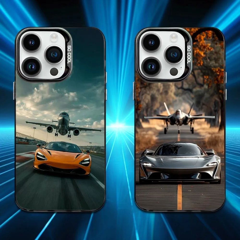 

Sport M-McLaren-ES Car Phone Case For iPhone 16,15,14,13,12,11,Mini,Pro,MAX Black Matte Shockproof Cover