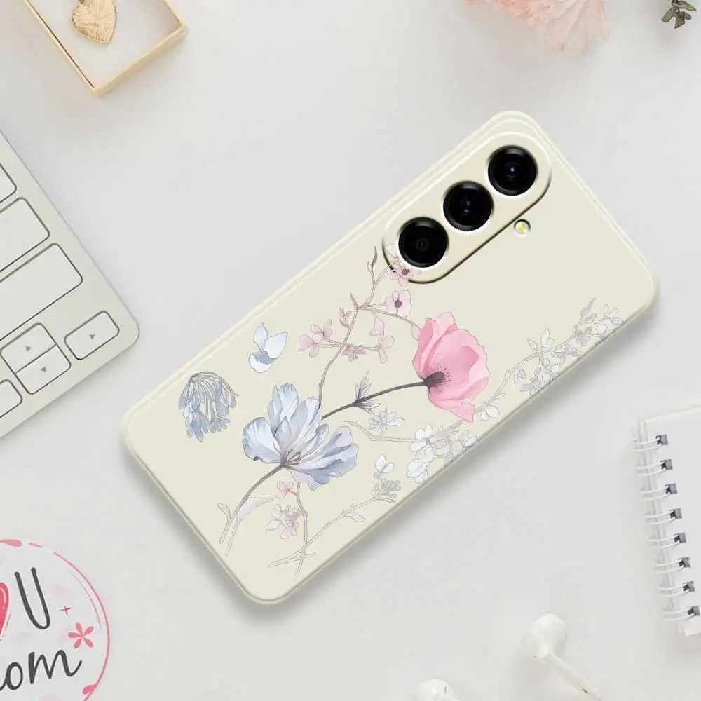 زهرة حافظة لهاتف سامسونج جالاكسي A56 A55 A54 A53 A52 4G 5G A36 A26 A16 A06 A35 A25 A15 A34 A24 A14 A33 A32 A23 A13 غطاء #1