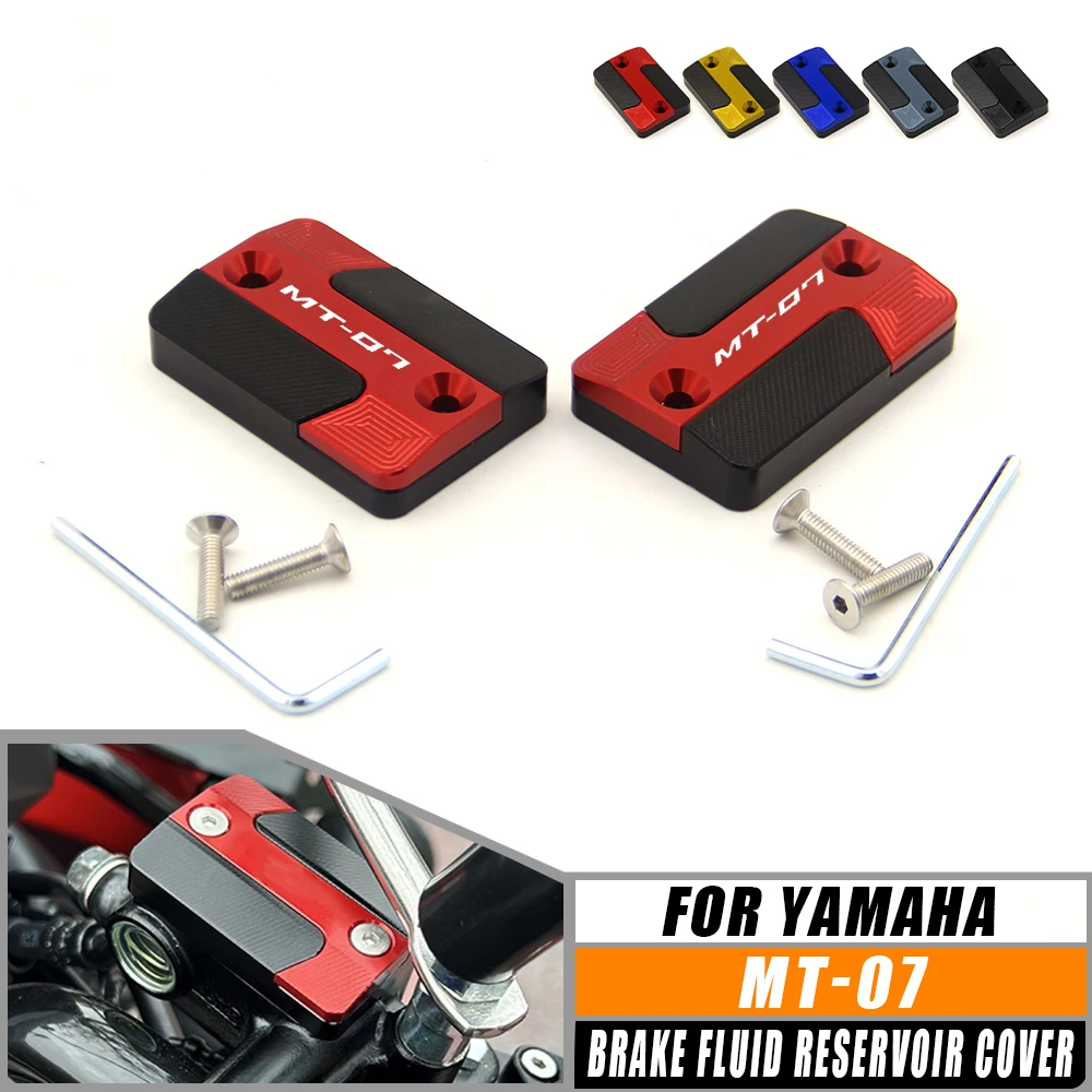 

MT-07 For Yamaha MT-07 MT 07 Motorcycle Accessories CNC Front Brake Fluid Reservoir Cover Master Cylinder Oil Cap