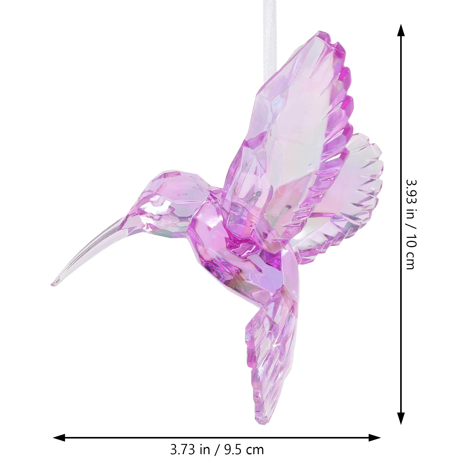 

3Pcs Hanging Hummingbird Ornament Fine Craftsmanship Lifelike Bird Decor for Courtyard Fireplace Party Decoration