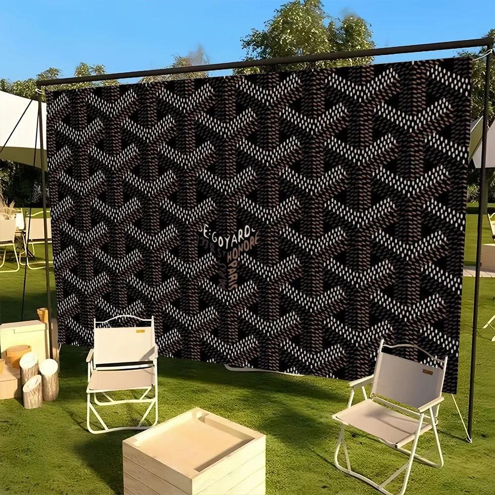 Luxury G-Goyard flag For Room Dorm Camping Picnic Party Art Style Garage Bar wall Decoration Banner