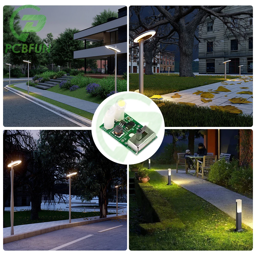 1/5/10pcs 1.2V Solar Lawn Light Lantern Controller Board Ni-MH Battery Road Lamp Circuit Module for Home Solar Landscape Light