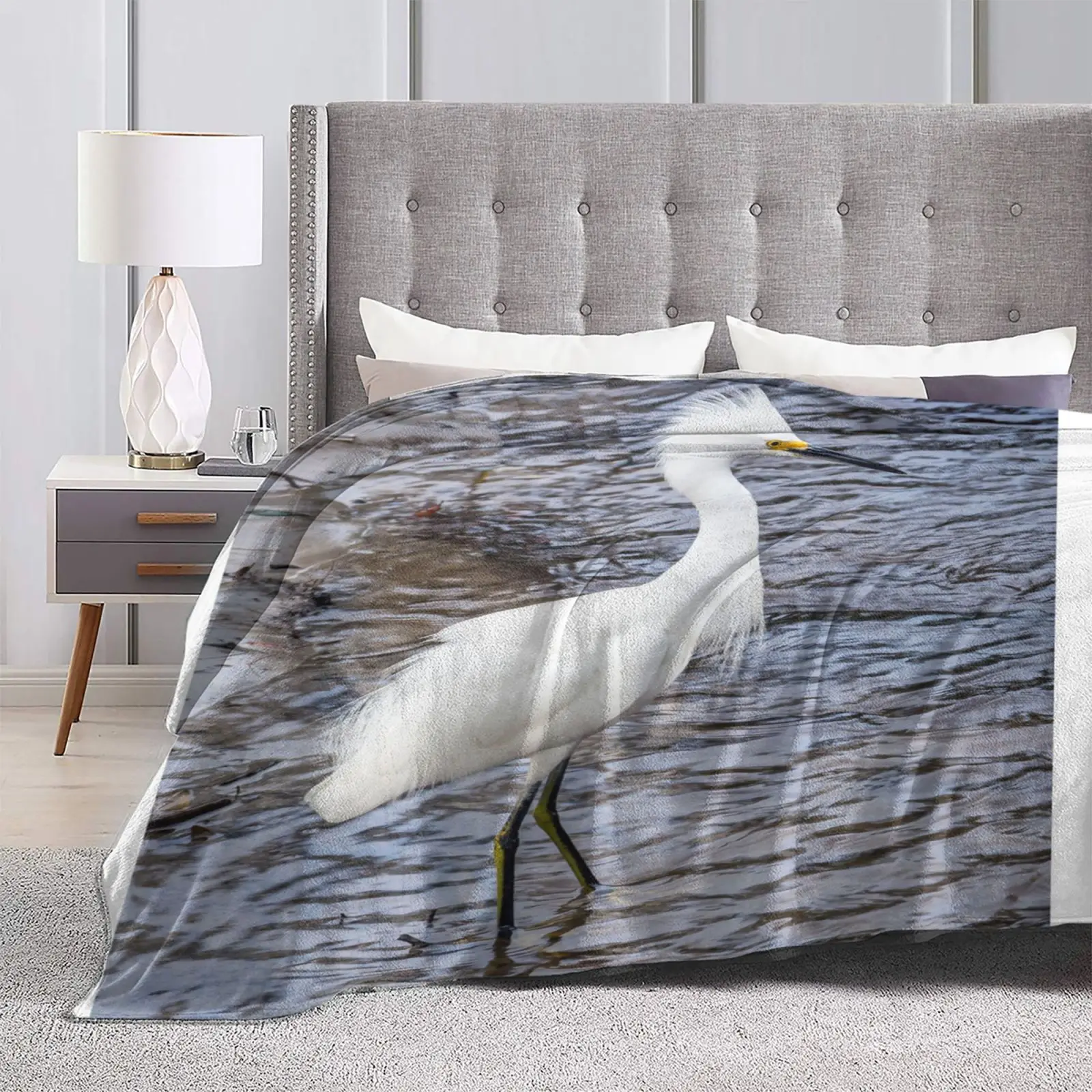 Snowy Egret Fashion Soft Warm Throw Blanket Snowy Egret Bird White Vcbrandtphotography Waterfowl Nature Florida