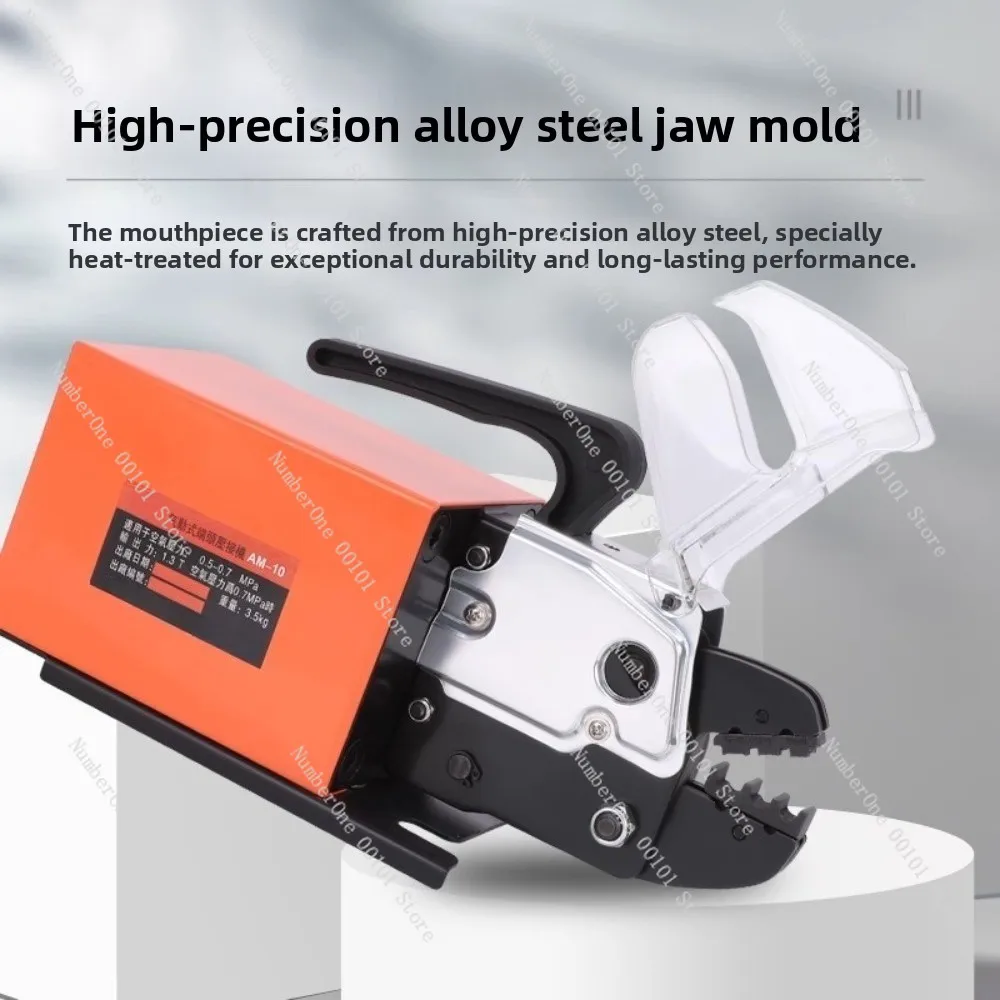 Pneumatic crimping tool am-10, 0.25-10mm multifunctional interchangeable mold terminal crimping machine
