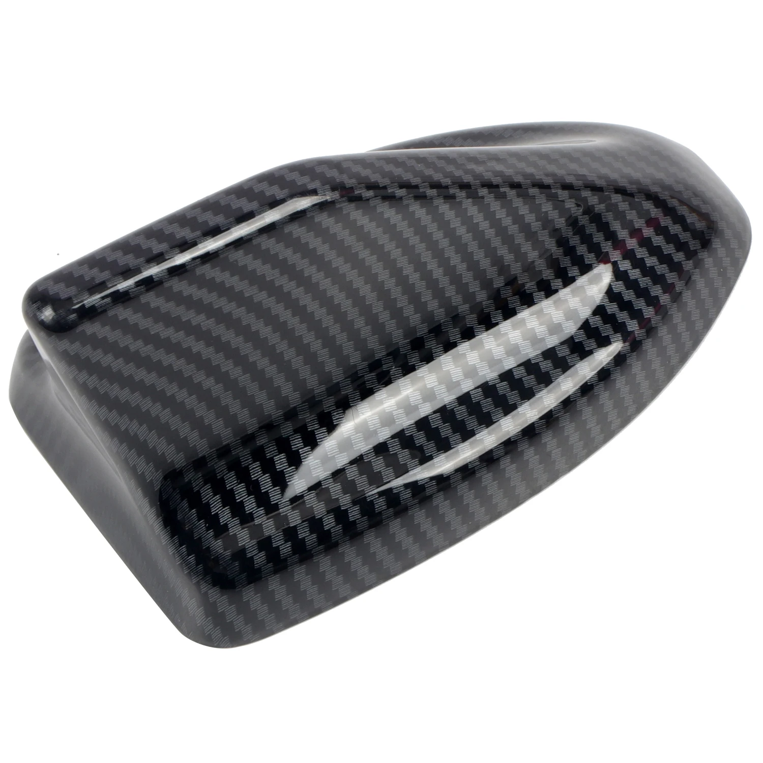 For Ford Mustang Fastback 2024 2025 Carbon Black Exterior Roof Shark Fin Aerial Antenna Decor Cover Trim Car Accessories 1pcs