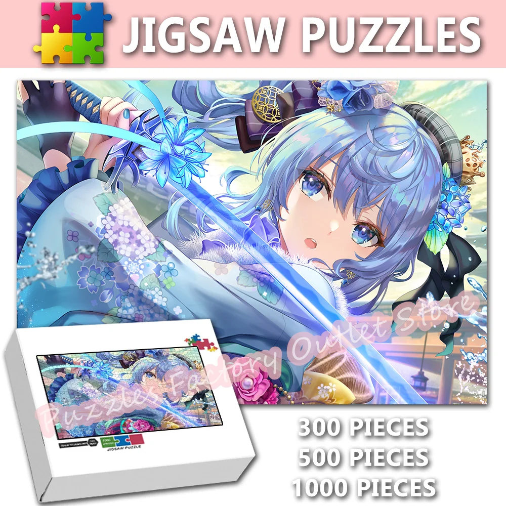 Cartoon Beauty Girl Print Puzzle 300/500/1000 Pieces Game Video Jigsaw Puzzles for Kids Intellectual Educational Toys Gifts