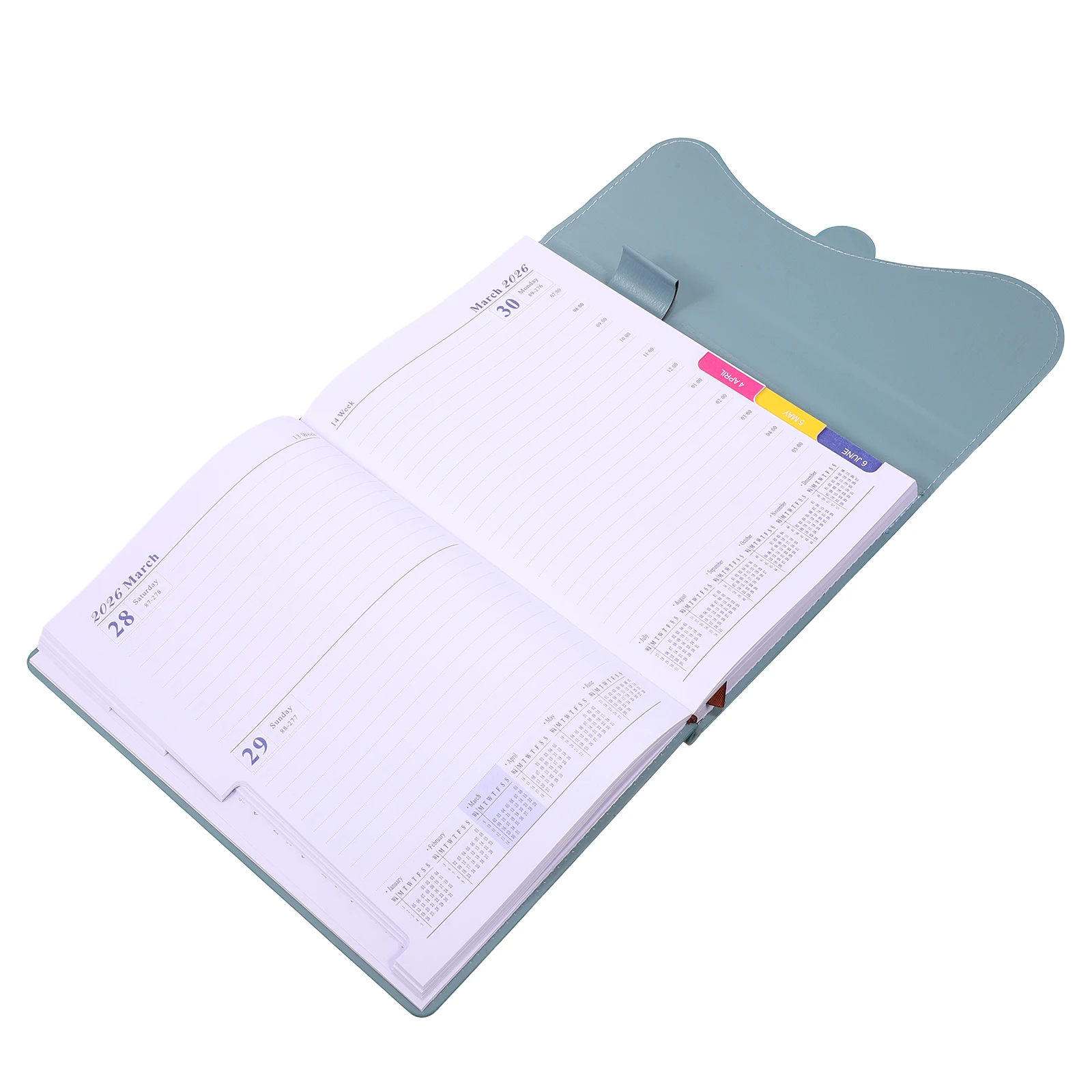 2026 دفتر مخطط سنوي جدول الأعمال الشهري التقويم المنظم الأكاديمي عادة المقتفي الأهداف الأسبوعية الأعمال العمل الجدول اليومي #1